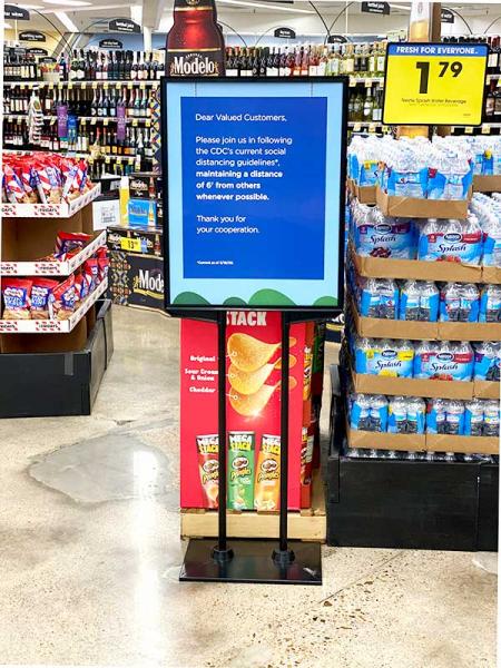 Bulletin Floor stands